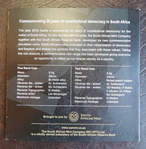 South Africa, 2019 Commemorative Circulation Coin Set