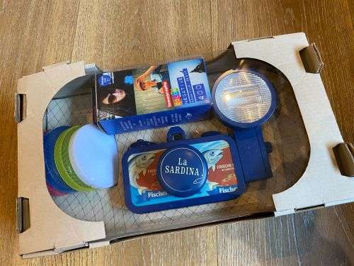 lomography la sardina 35mm Camera Plus 3 rolls of film