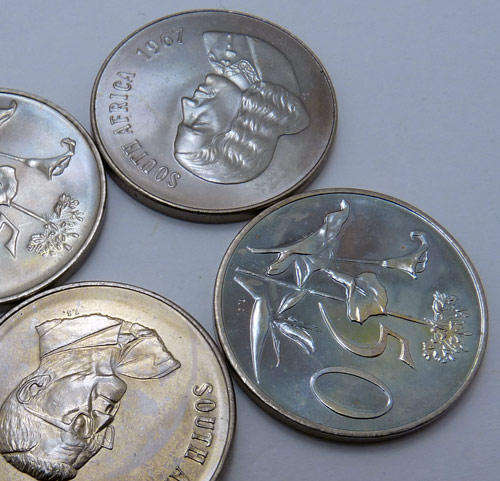 28 x RSA UNC 50c coin lot - Bid per Coin