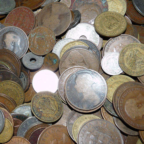 Lot of 840 International & South African Coins, bid per coin, take 1,2,3 or the whole lot !!!