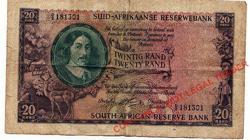South African Twenty rand note