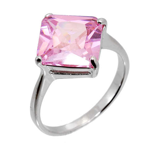 Dainty pink Sapphire Ring - Size 8