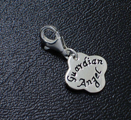 SOLID Sterling Silver Charm with Lobster clasp for easy clip-on