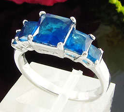 Classic Simulated Sapphire ring - Size 7