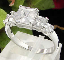 Classic Simulated Diamond ring - Size 6