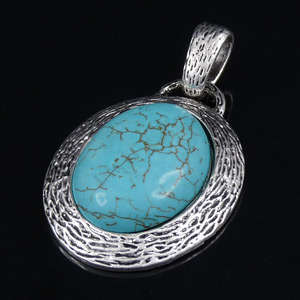 Stunning silver tone Large Pendant
