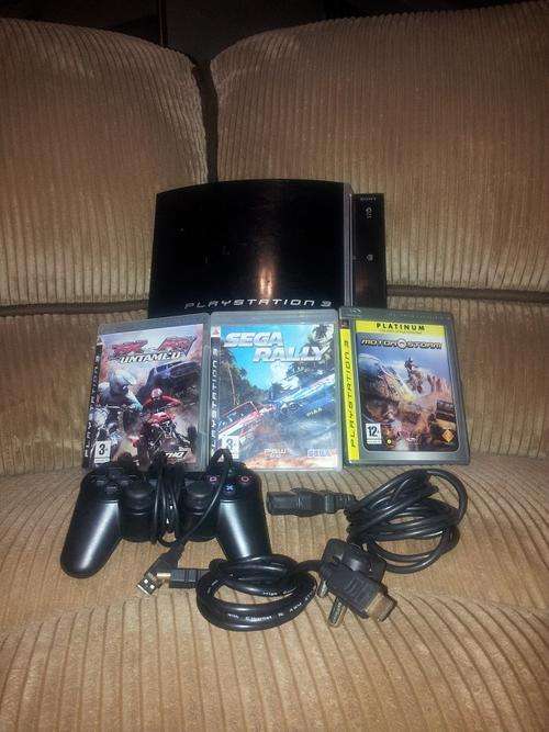 Sony Playstation3 with 3 games in 100% working condition
