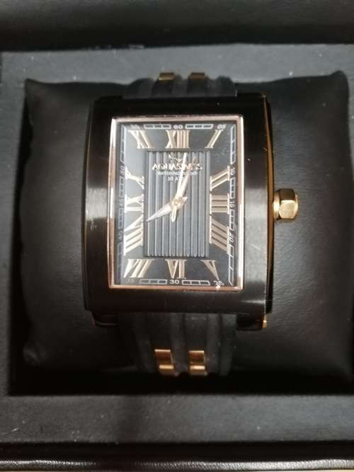 Aquaswiss Men`s Tanc G ION Infused 18k Rose Plated 47mm Watch