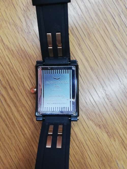 Aquaswiss Men`s Tanc G ION Infused 18k Rose Plated 47mm Watch