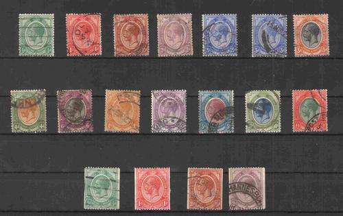 1913 KGV used set including coils