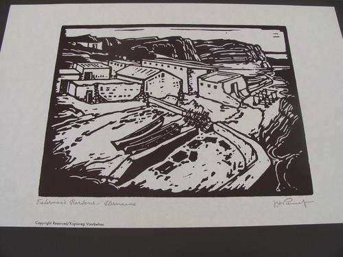 J.H. Pierneef - "Fisherman's Harbour - Hermanus"