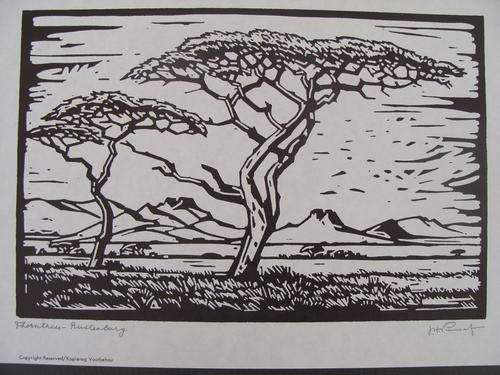 J.H. Pierneef - "Thorntrees - Rustenburg"