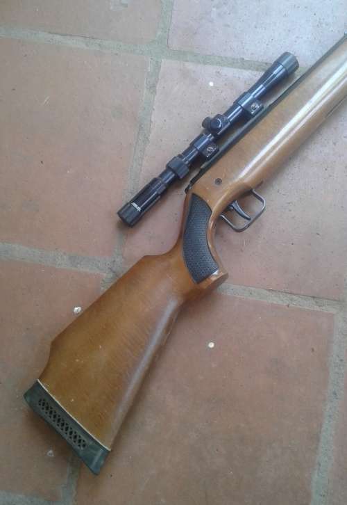 Air rifle 0.22 caliber. Gecado 50 E made in Germany