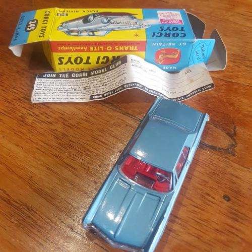 Corgi 245 Buick Riviera. Mint in original box. Not dinky matchbox