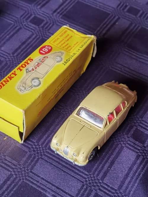 Dinky 195 Jaguar 3.4 excellent condition boxed  Not Corgi