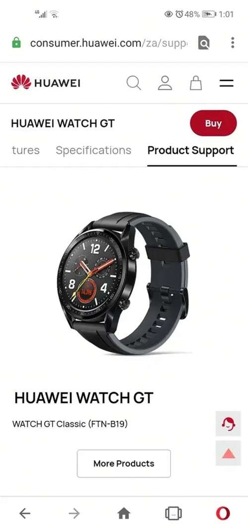 Huawei Watch GT Black Stainless Steel 46mm Still in Box(Sealed)