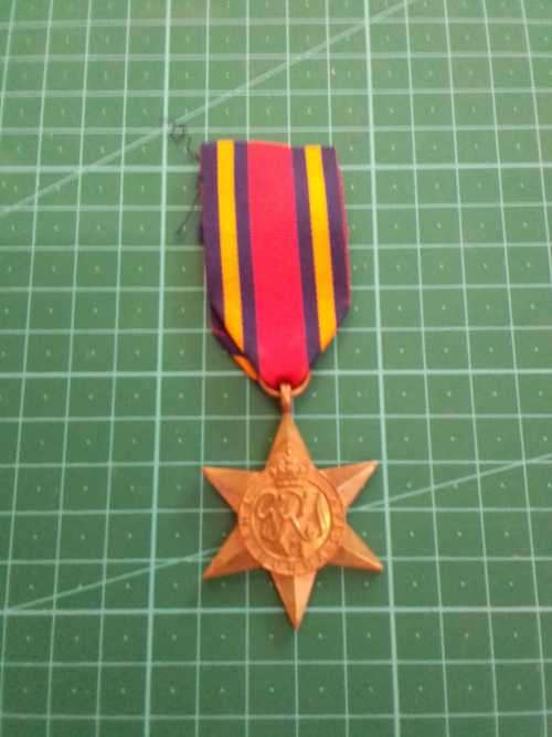 WW 2 BURMA STAR UNNAMED