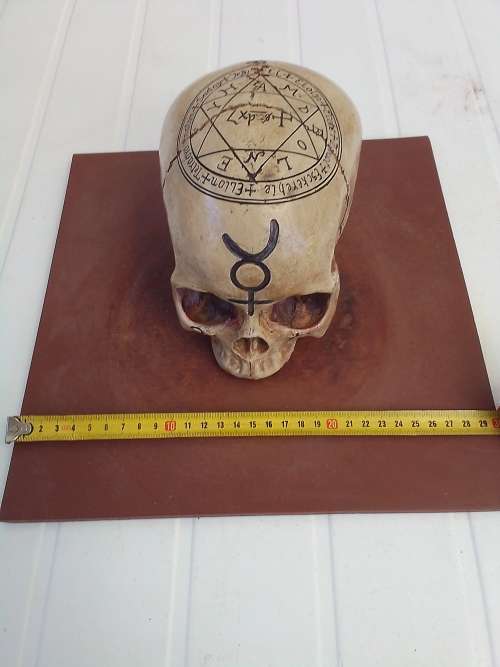 RESIN ENGRAVED SKULL