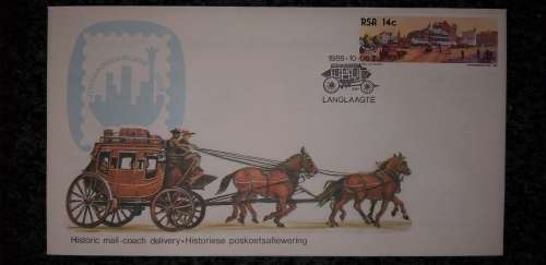 Historic mail-coach delivery 1986.