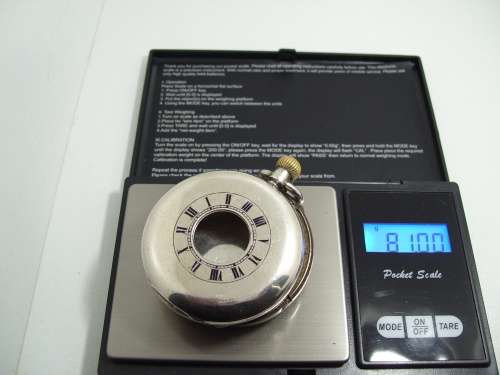 2x Sterlin Silver Pocket Watch Casings.  925 & .935 =  Total Weight 81gr