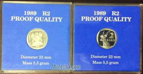 1989 R2 Proof Coin (Perspex)