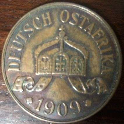 1909 German East Africa, 5 HELLER - Nice collectable