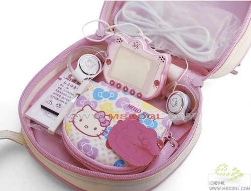 Hello Kitty Shaped Touch Screen Cellphone