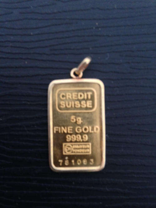 5g CREDIT SUISSE .999 FINE GOLD BAR