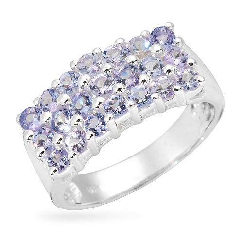 CHARMING GENIUNE TANZANITE RING,  1.47ctw  IN  925 STERLING SILVER!!!! SIZE 7!!!!