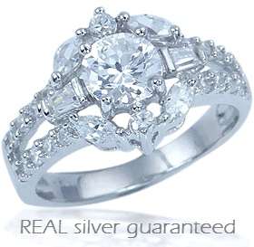 EXQUISITE DESIGN STERLING SILVER RING - Size 6.5!!!!