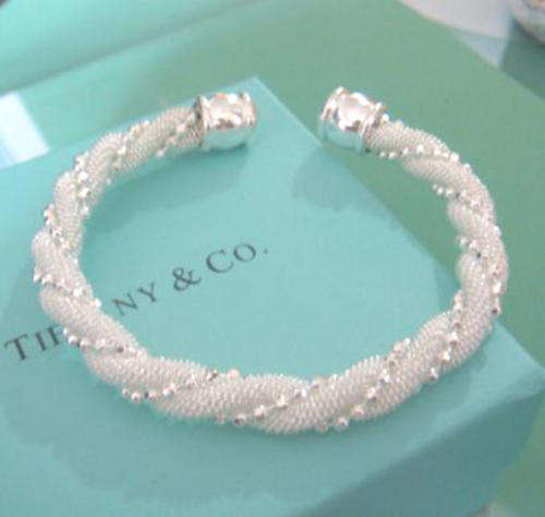 GENUINE STERLING SILVER MESH BANGLE FROM TIFFANY & CO!!!!!