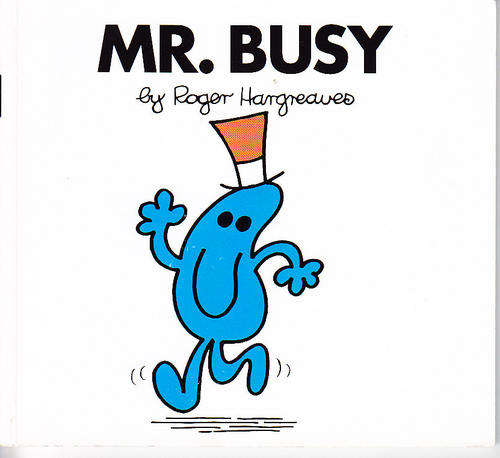 MR. BUSY, Mr Men book by Roger Hargreaves