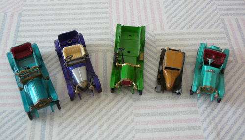 JOB LOT OF 5 PLAY WORN MATCHBOX MODELS OF YESTERYEAR CARS