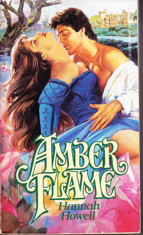 AMBER FLAME, by Hannah Howell paperback