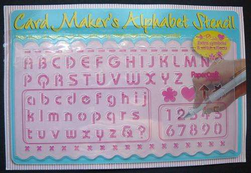 1 CARD MAKER'S ALPHABET STENCIL
