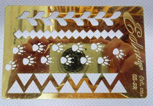 BORDER EMBOSSING STENCIL VARIOUS MOTIFS