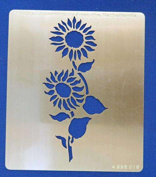 SUNFLOWERS EMBOSSING STENCIL