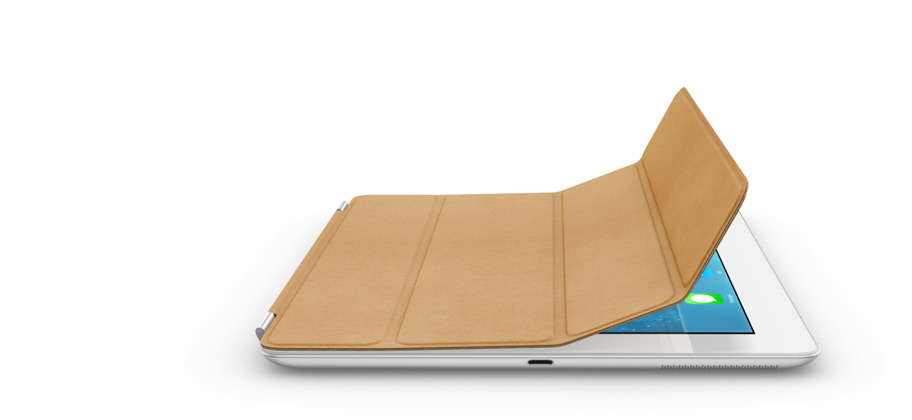 Genuine iPad Smart Cover Leather Tan