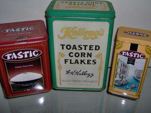 Kellogs & Tastic Tins