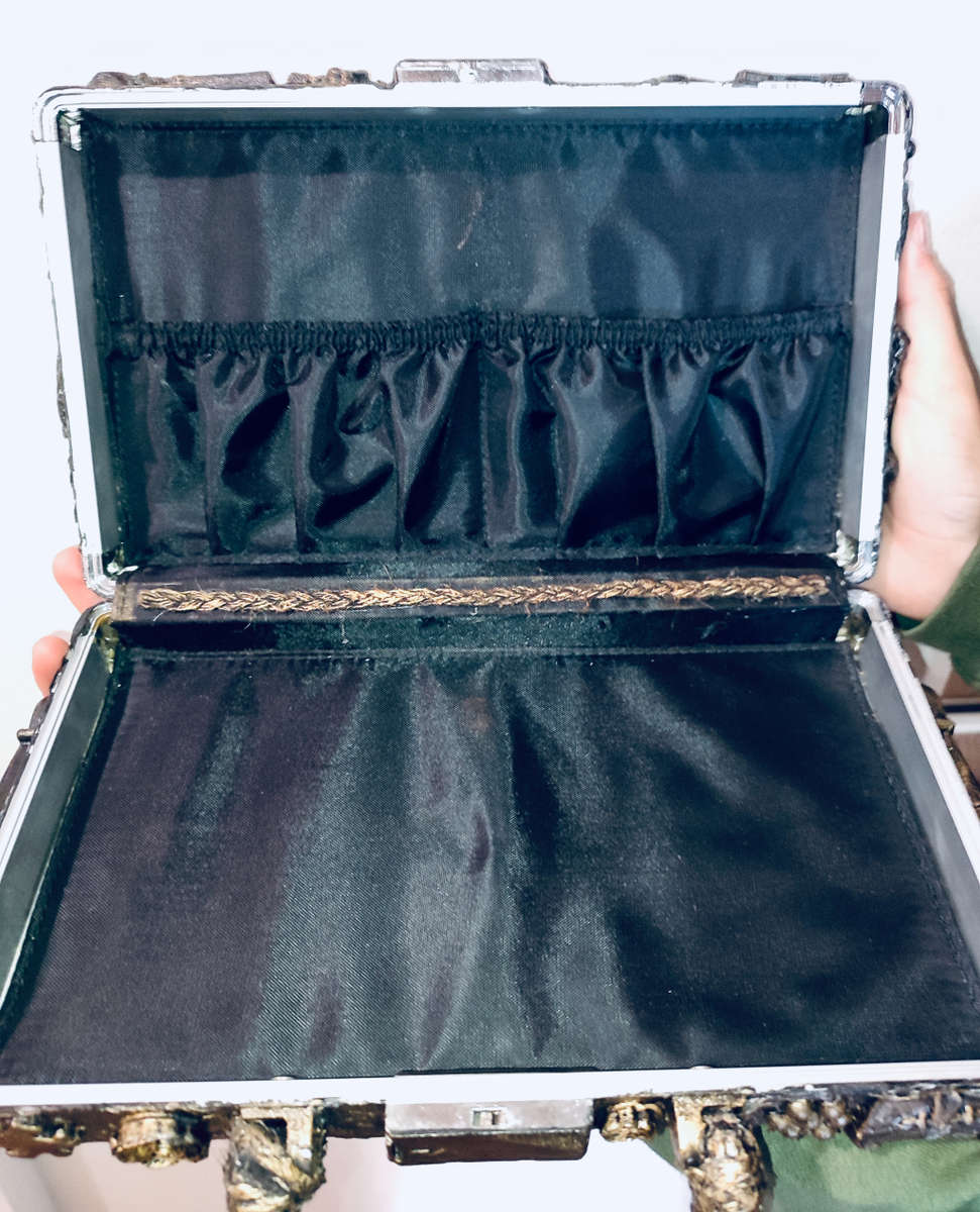 Steam-Punk Satin-lined Suitcase (29 x 18 x 7cm)