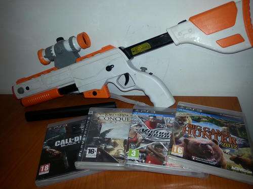 ***LOT OF PS3 GAMES AND GUN WITH SCOPE***DONT MISS THIS***
