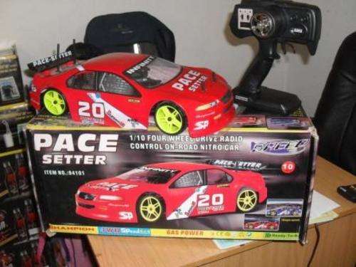 **BRAND NEW HSP 1/10 NITRO 4 WHEEL DRIVE ON ROAD CAR ALL ACCESSORIES***