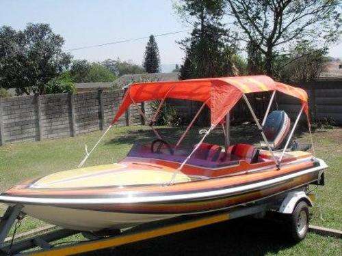 ****DONT MISS THIS***MINI RAVEN SPEED BOAT,55 YAMAHA, GALVANISED TRAILER***