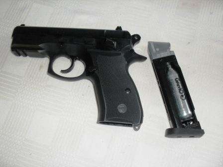 ****UNWANTED GIFT***CZ 75D COMPACT CO2 GAS GUN, IN BOX WITH ALL ACC****