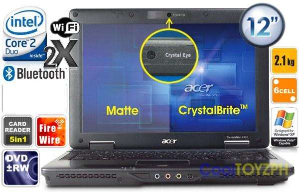 DEAL OF THE DAY!! ACER 6292 12.1" CORE 2 POWERHOUSE!! 250GB HDD WEBCAM! SAVE 50%!!!