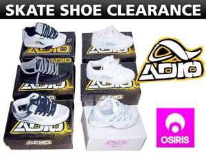 ADIO & OSIRIS SHOE CLEARANCE