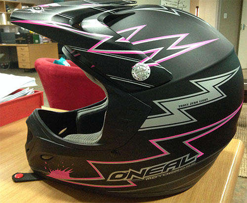 ONEAL MX HELMET - 308 Black/Pink - SIZE XL (61 - 62cm)