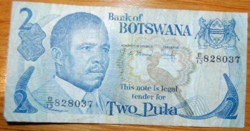 !!! Botswana Two Pula Note in used Condition !!!