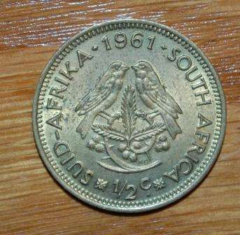 " 1961 EF 1/2 Cent "