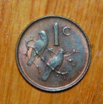 " 1966 Afrikaans Unc 1 Cent "